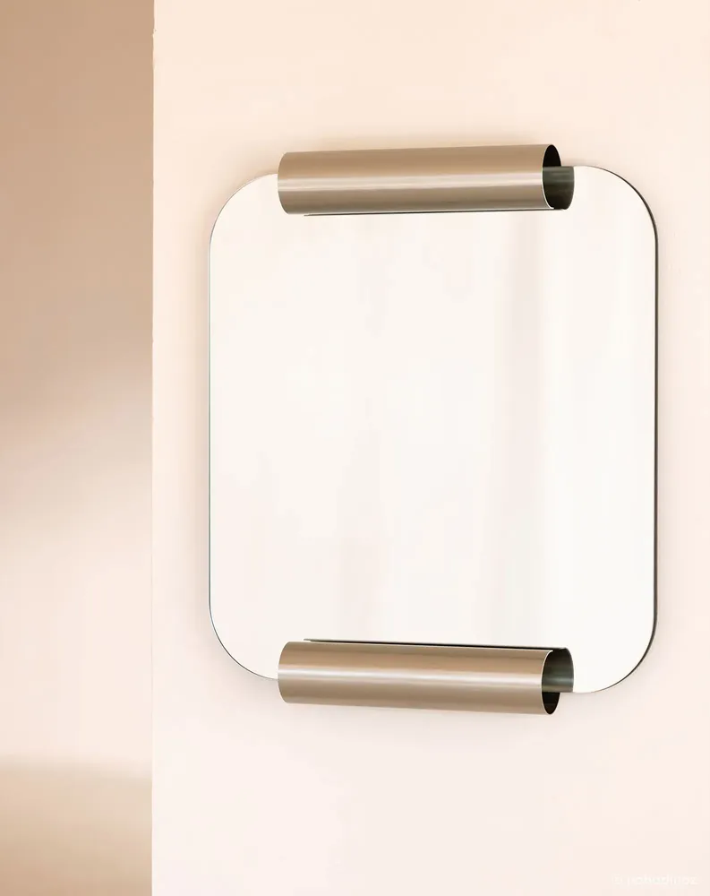 Miroirs - Miroir Roll en acier brossé - NOBODINOZ