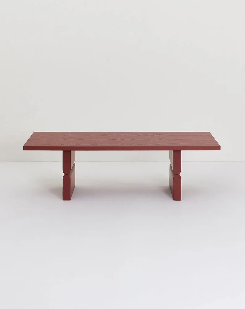 Armchairs - Coffee table coloured wood noon - NOBODINOZ