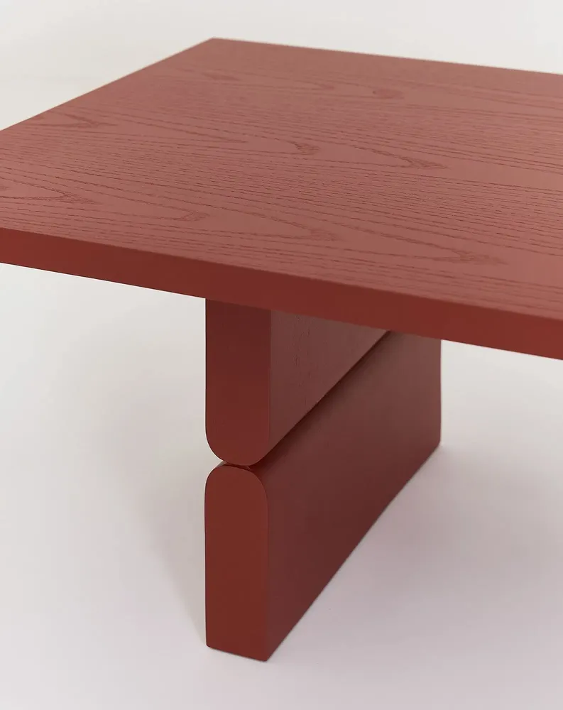 Armchairs - Coffee table coloured wood noon - NOBODINOZ