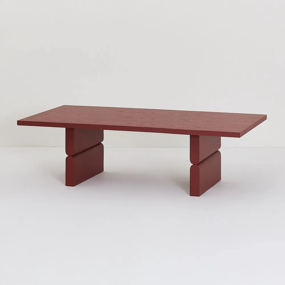 Armchairs - Coffee table coloured wood noon - NOBODINOZ