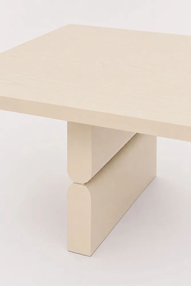Armchairs - Coffee table coloured wood noon - NOBODINOZ
