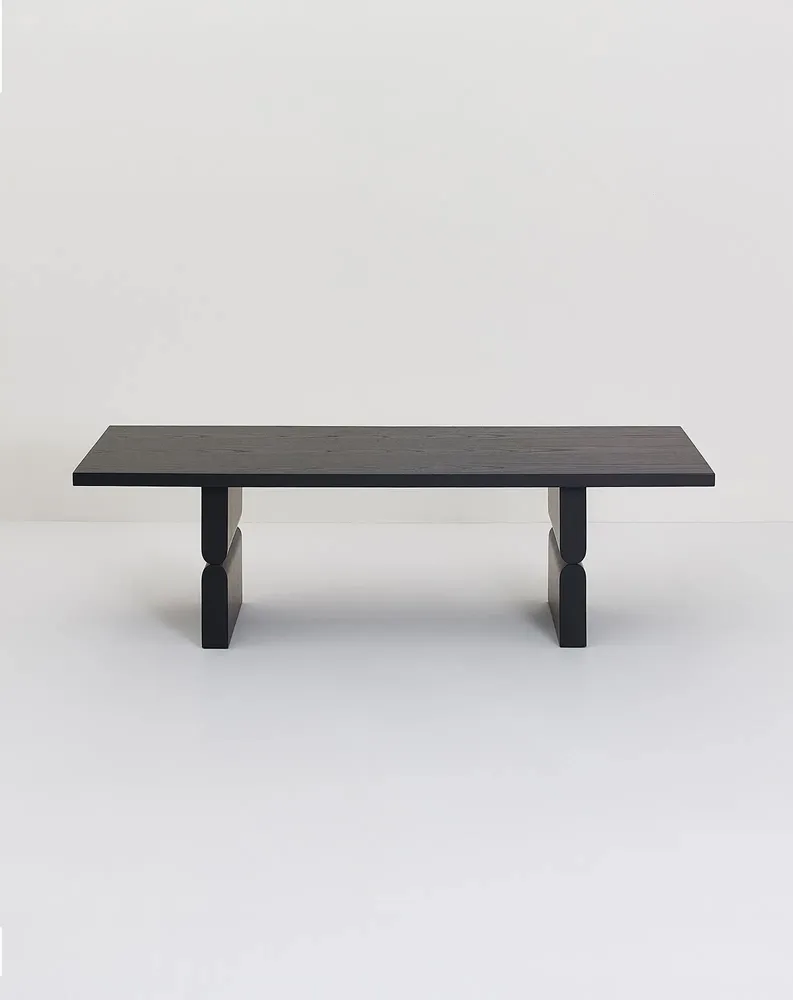 Armchairs - Coffee table coloured wood noon - NOBODINOZ