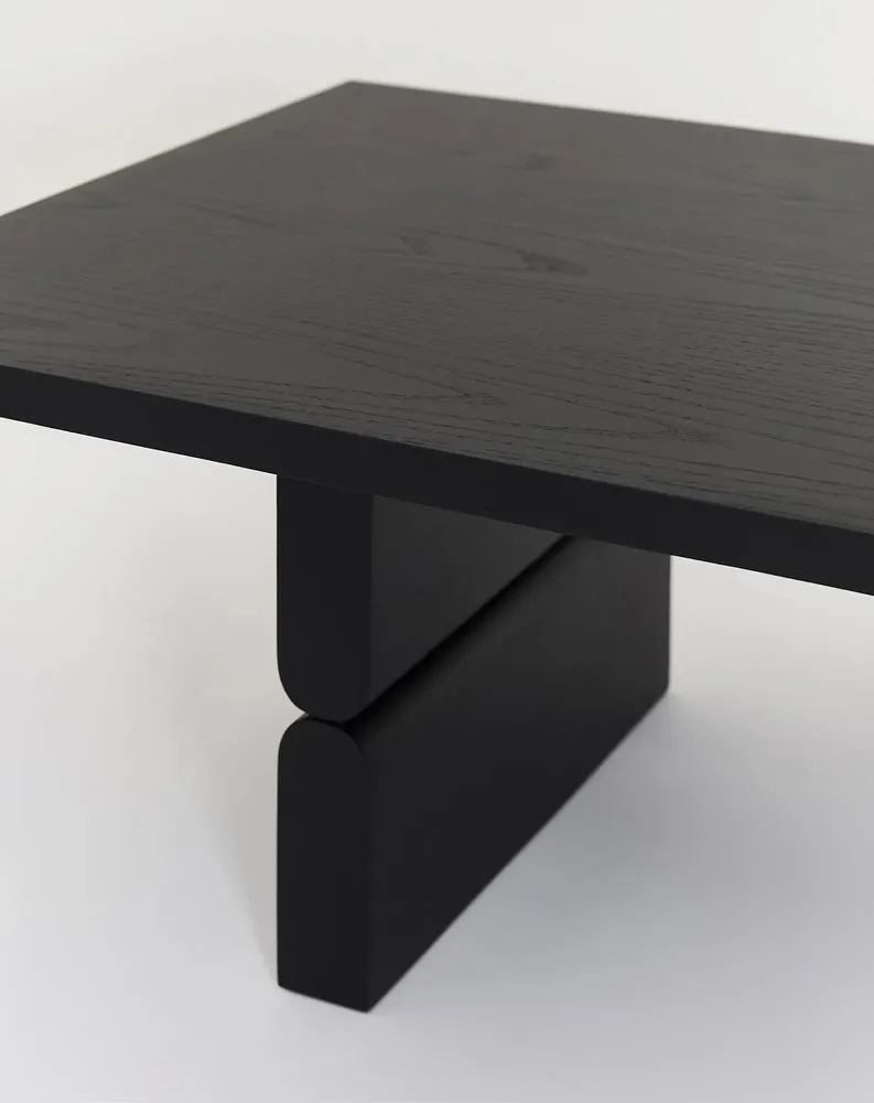 Armchairs - Coffee table coloured wood noon - NOBODINOZ