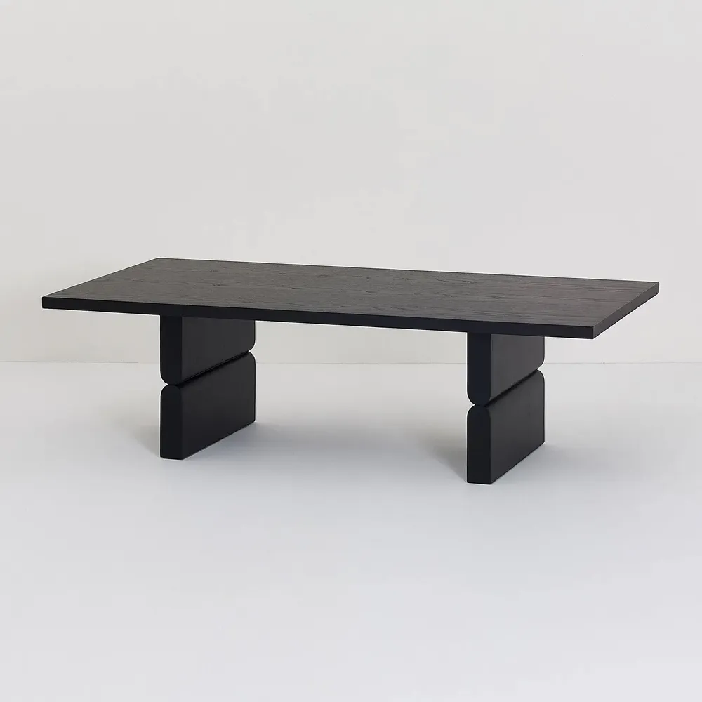 Armchairs - Coffee table coloured wood noon - NOBODINOZ