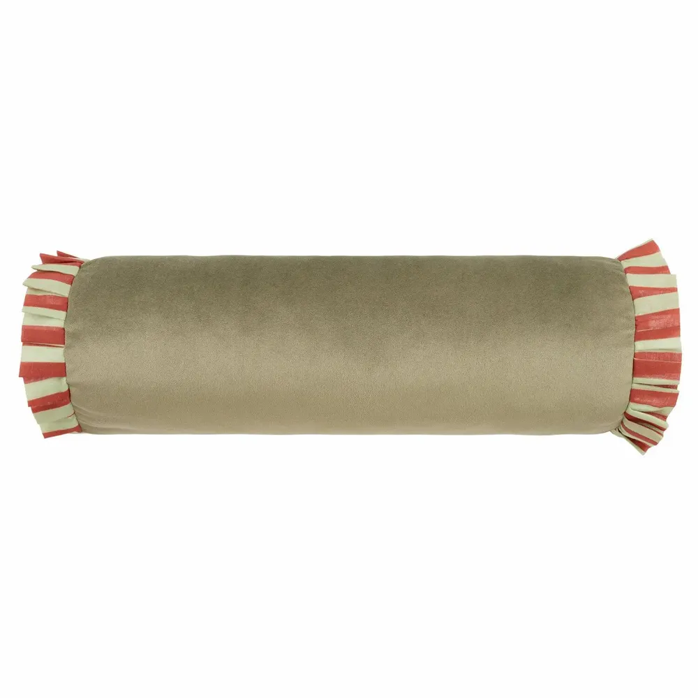 Tissus - Coussin traversin en eco-velours Emily - NOBODINOZ