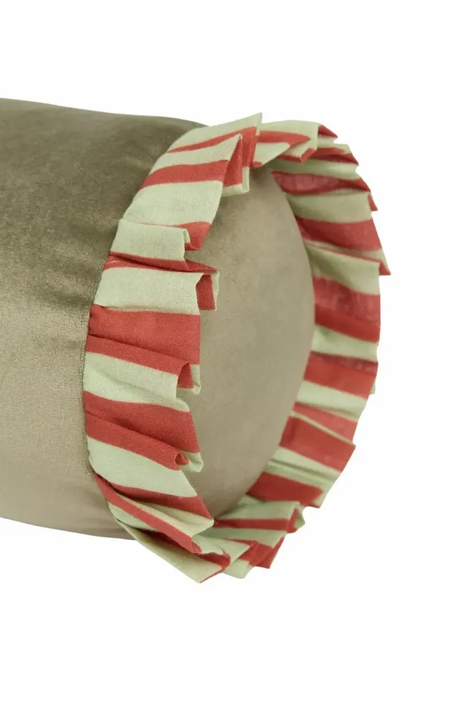Tissus - Coussin traversin en eco-velours Emily - NOBODINOZ