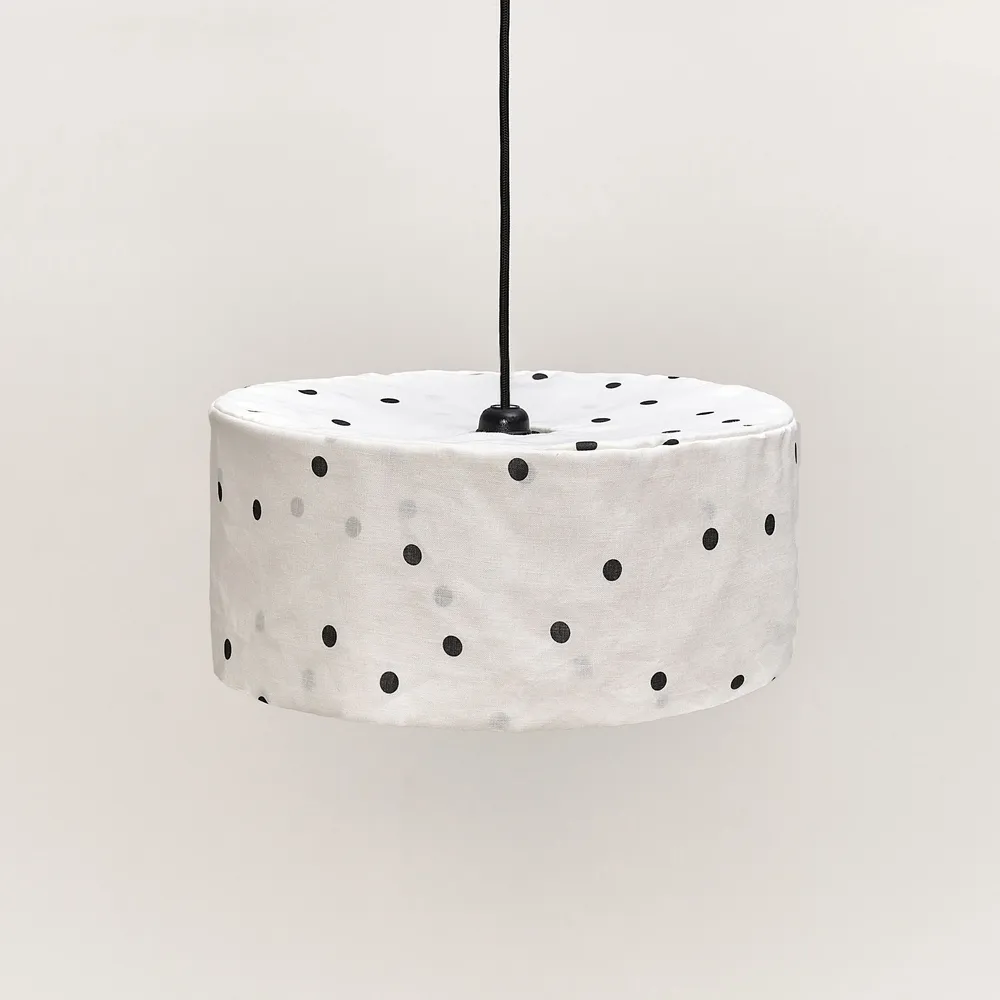 Fabrics - Linen Pendant lampshade diam. 40cm Vibes - NOBODINOZ