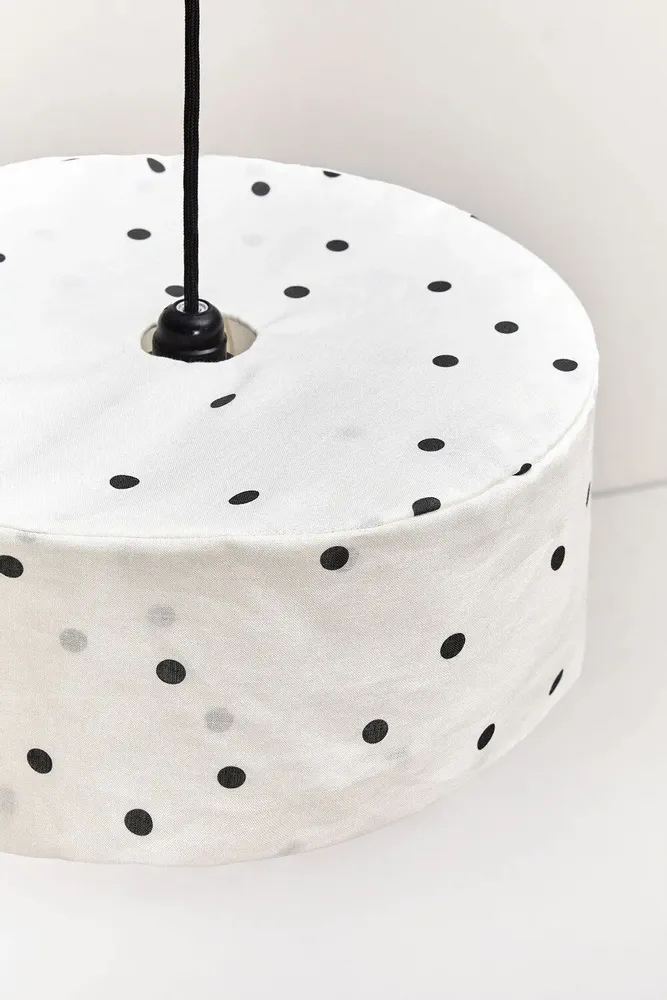 Fabrics - Linen Pendant lampshade diam. 40cm Vibes - NOBODINOZ