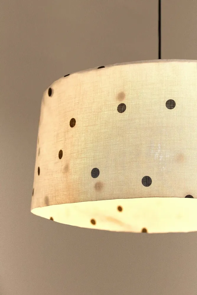 Fabrics - Linen Pendant lampshade diam. 40cm Vibes - NOBODINOZ