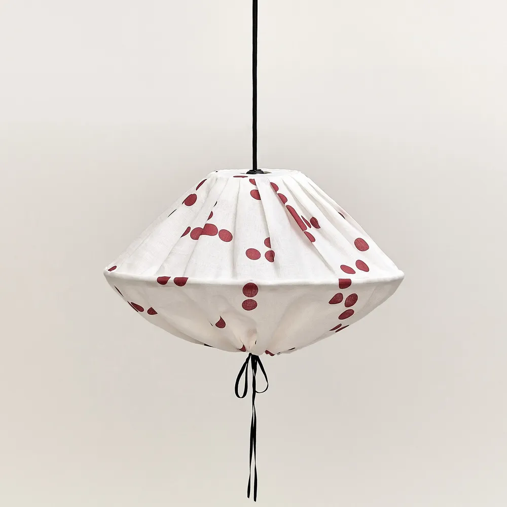 Fabrics - Linen pendant lampshade diam. 50cm Yumi - NOBODINOZ