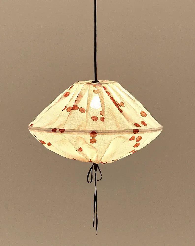 Fabrics - Linen pendant lampshade diam. 50cm Yumi - NOBODINOZ