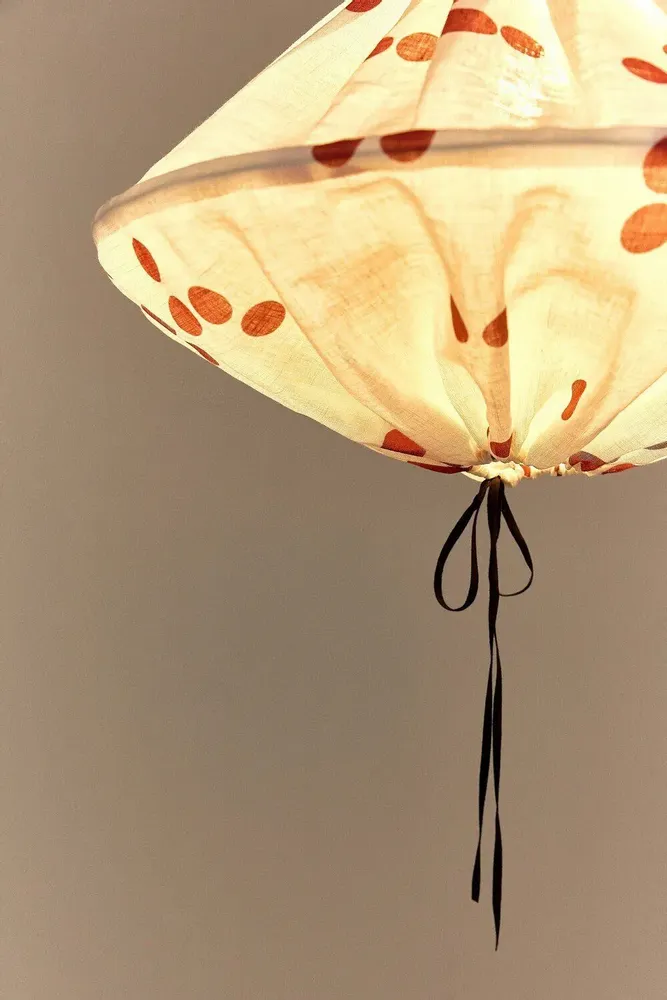 Fabrics - Linen pendant lampshade diam. 50cm Yumi - NOBODINOZ