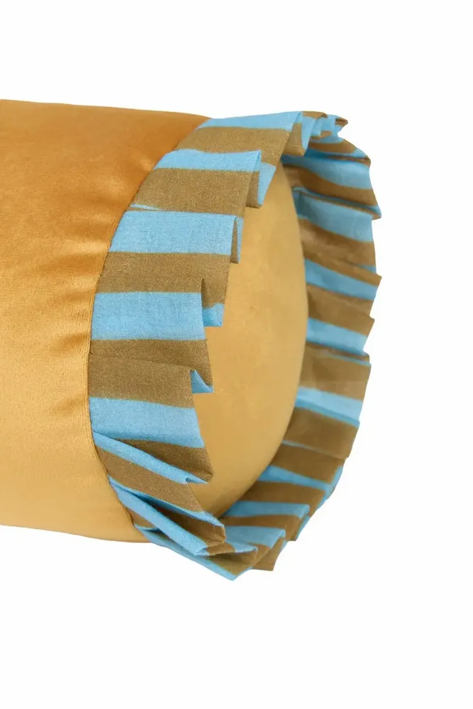 Tissus - Coussin traversin en eco-velours Emily - NOBODINOZ