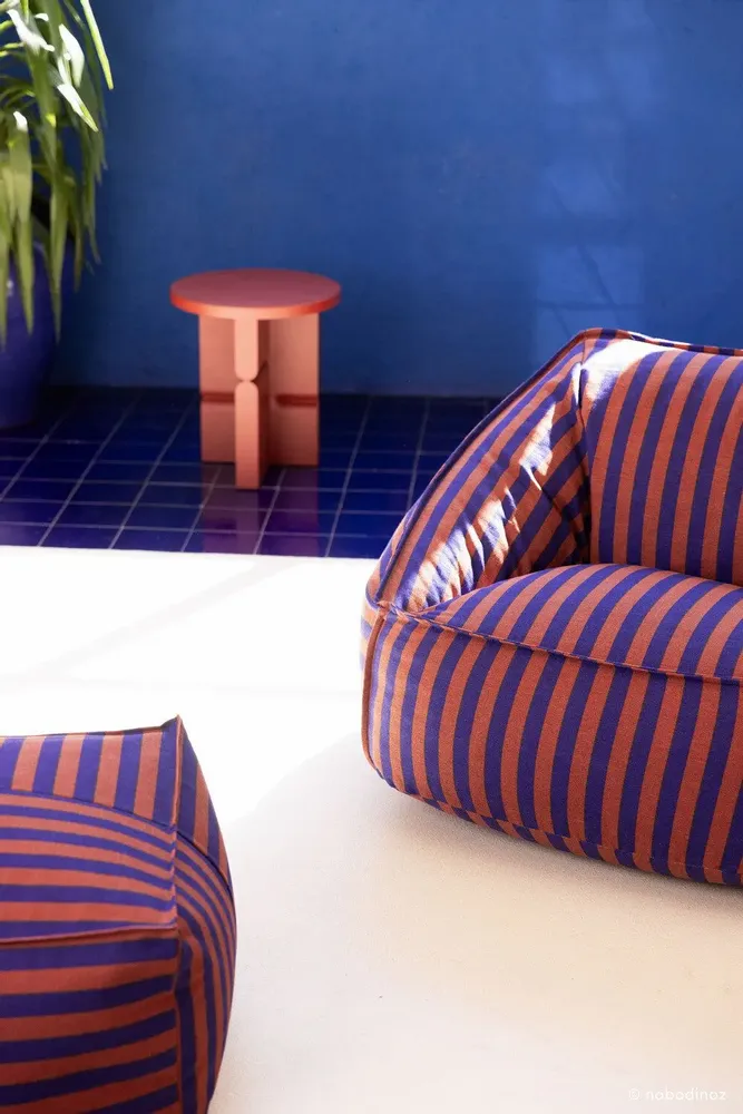 Fabrics - Ottoman beanbag - adult size - Otto - NOBODINOZ