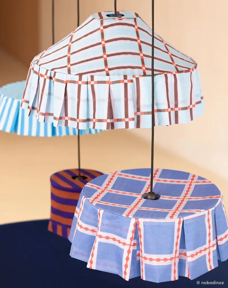 Tissus - Abat-jour pour suspension diam. 40cm Margot - NOBODINOZ