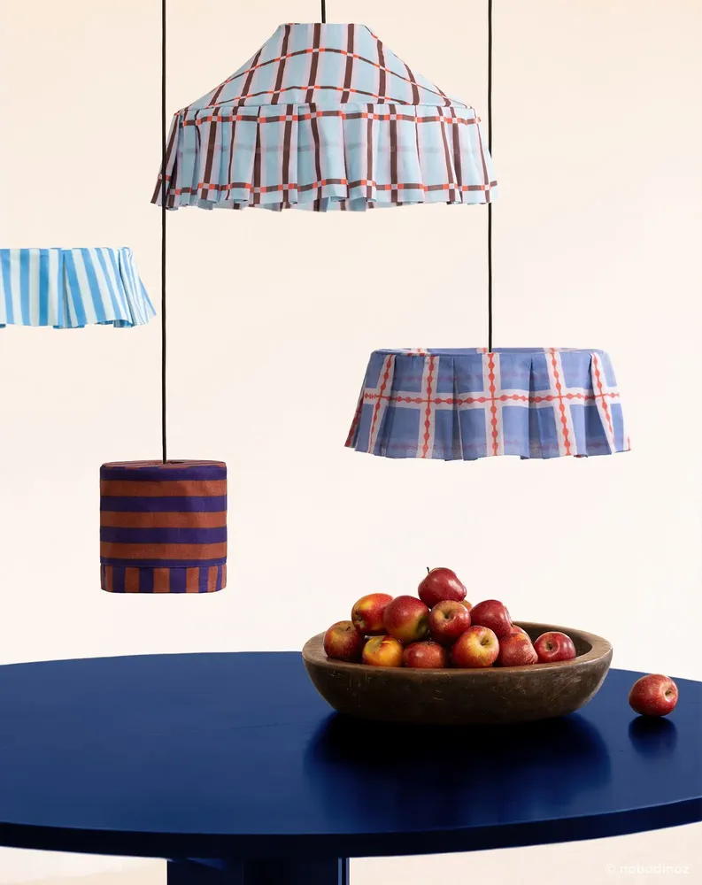 Fabrics - Pendant lampshade diam. 20cm Linda - NOBODINOZ