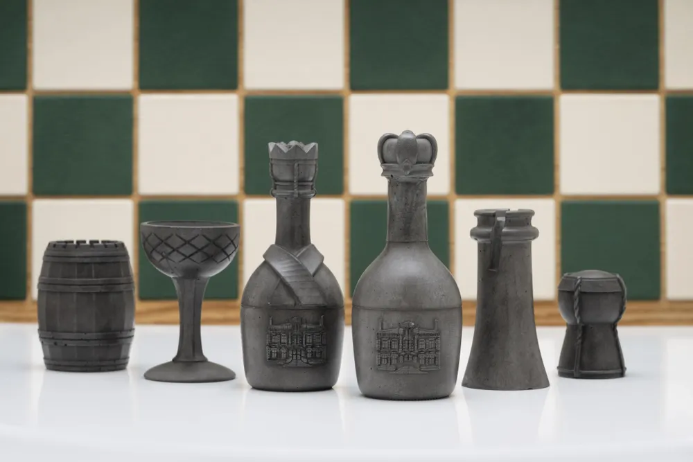 Pièces uniques - Échiquier Champagne - CHESSTUDIO BY MARTIN GOUSSET