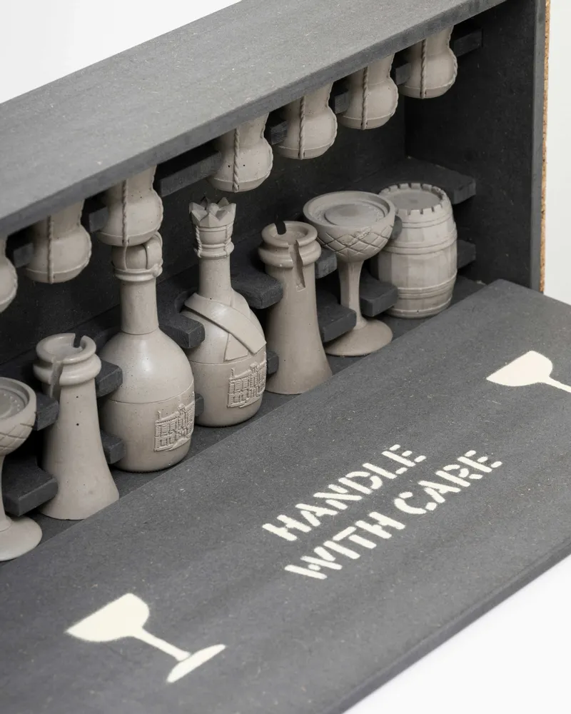 Pièces uniques - Échiquier Champagne - CHESSTUDIO BY MARTIN GOUSSET