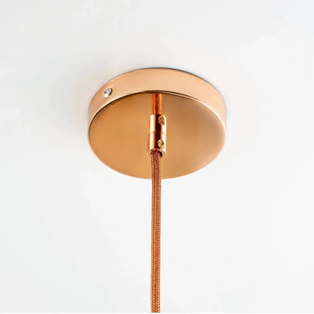 Ceiling lights - Handcrafted Hammered Solid Copper Dome Pendant Light - BELS & PEARL