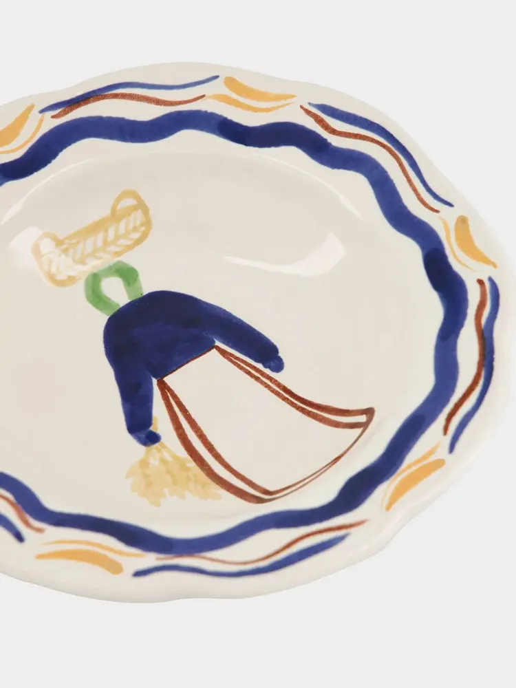 Assiettes au quotidien - HAND-PAINTED COMPORTA THE HARVESTER STONEWARE SOUP PLATE - HOUSE OF CAPRICORN