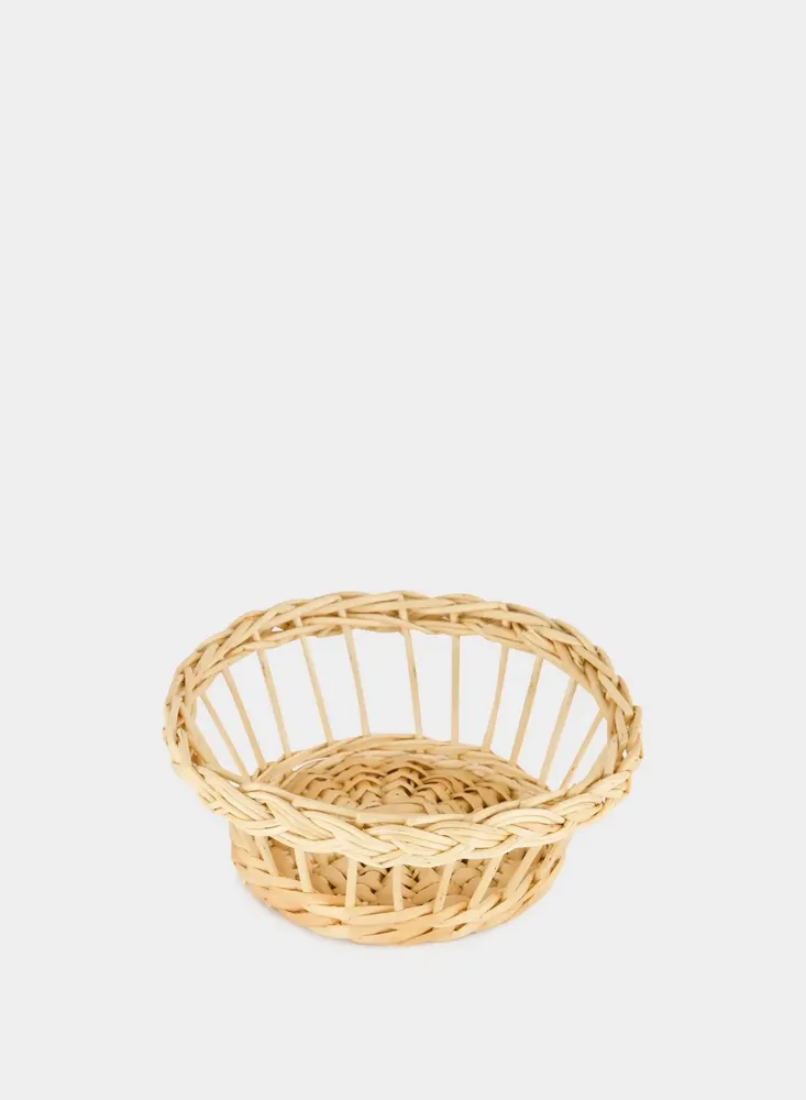 Plats et saladiers - HANDMADE VITÓRIA NATURAL WICKER SMALL BREAD BASKET - HOUSE OF CAPRICORN
