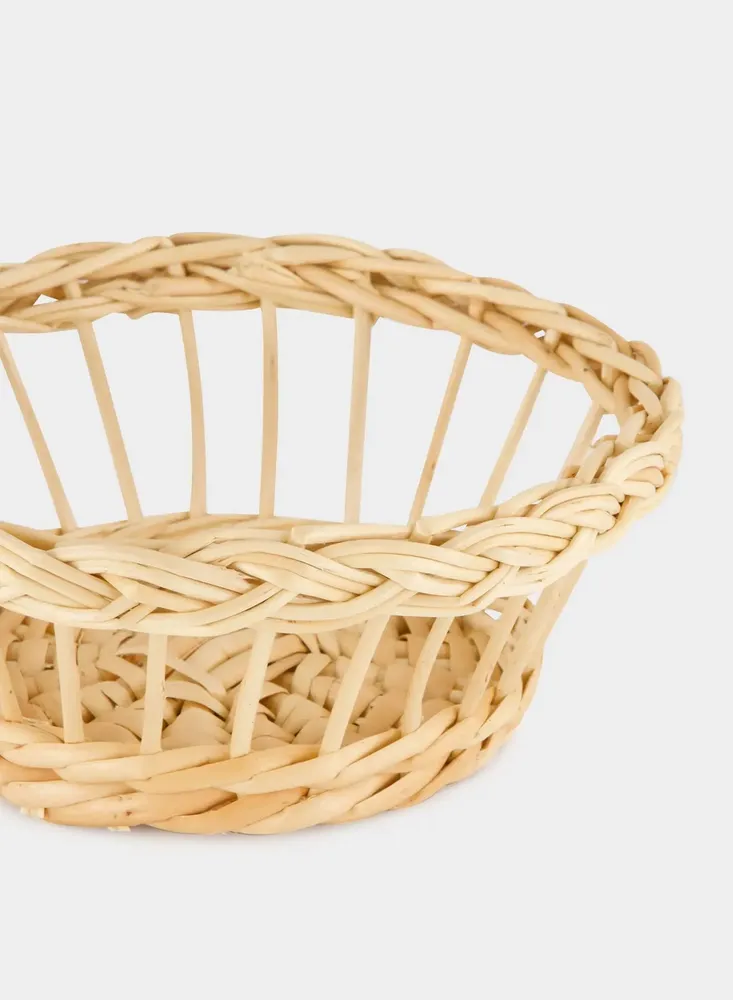 Plats et saladiers - HANDMADE VITÓRIA NATURAL WICKER SMALL BREAD BASKET - HOUSE OF CAPRICORN