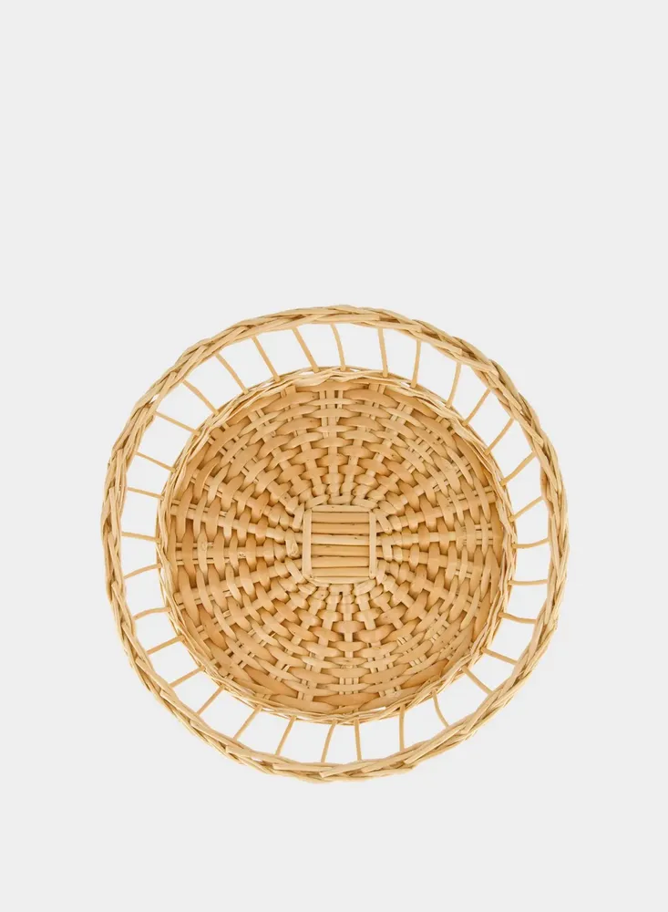 Plats et saladiers - HANDMADE VITÓRIA NATURAL WICKER LARGE BREAD BASKET - HOUSE OF CAPRICORN