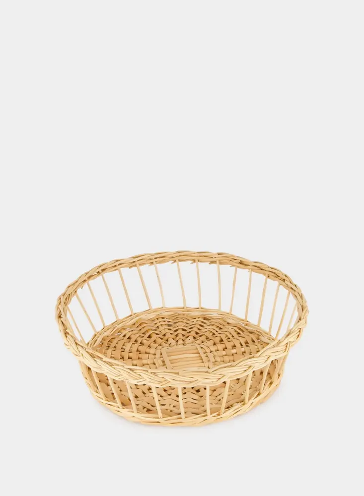Plats et saladiers - HANDMADE VITÓRIA NATURAL WICKER LARGE BREAD BASKET - HOUSE OF CAPRICORN