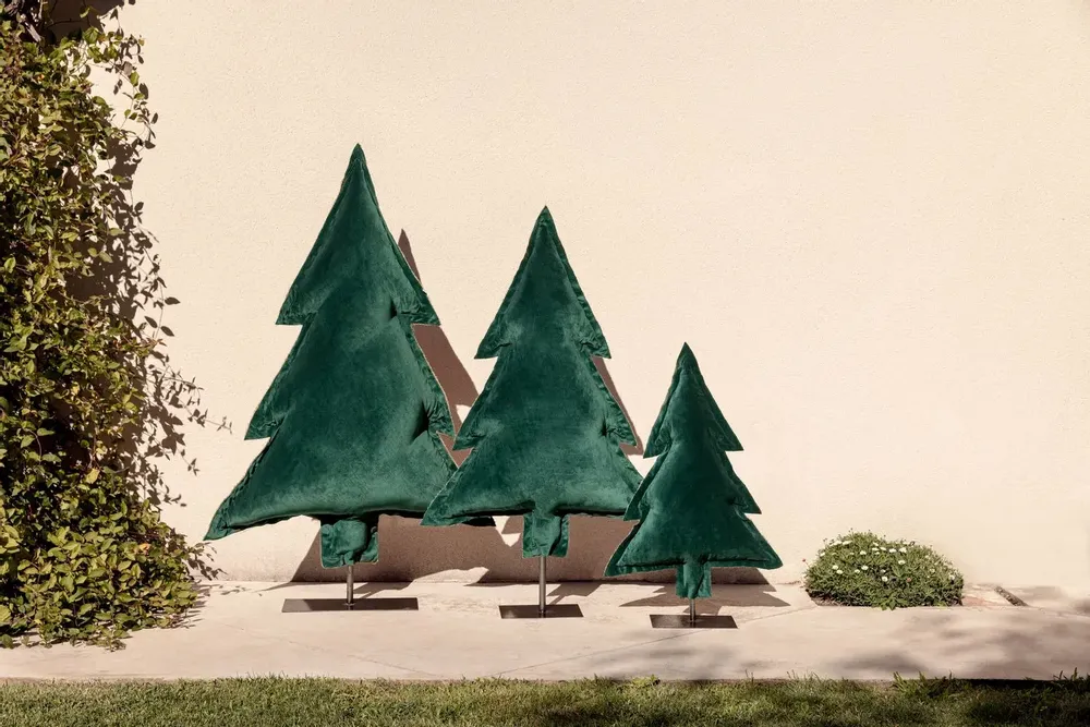 Objets de décoration - Sapin lumineux VERT - ROSE VELOURS