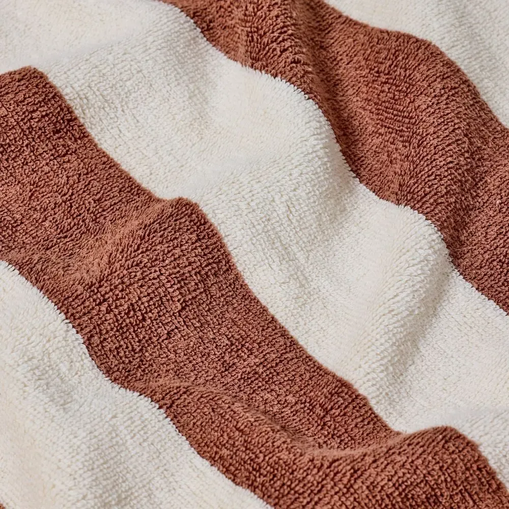 Serviettes de bain - Serviette - rayures marron - DESIGN TRIP