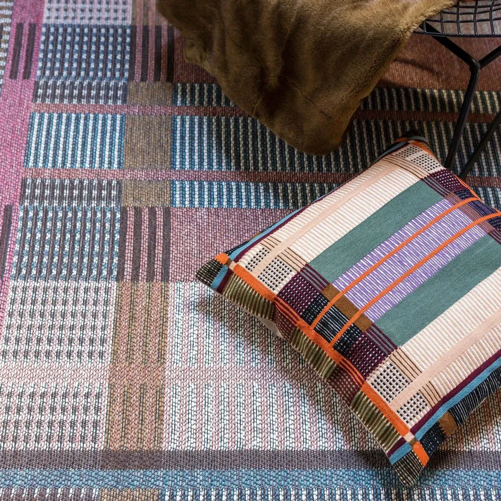 Coussins - Coussin brodé Kaël Multico 45 x 45 - MAISON VIVARAISE - SDE VIVARAISE WINKLER