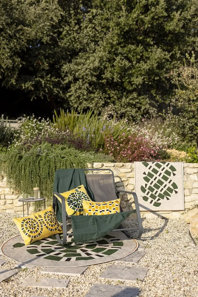 Cushions - Embroidered Cushion Yoka Mangue 45 X 45 - MAISON VIVARAISE - SDE VIVARAISE WINKLER