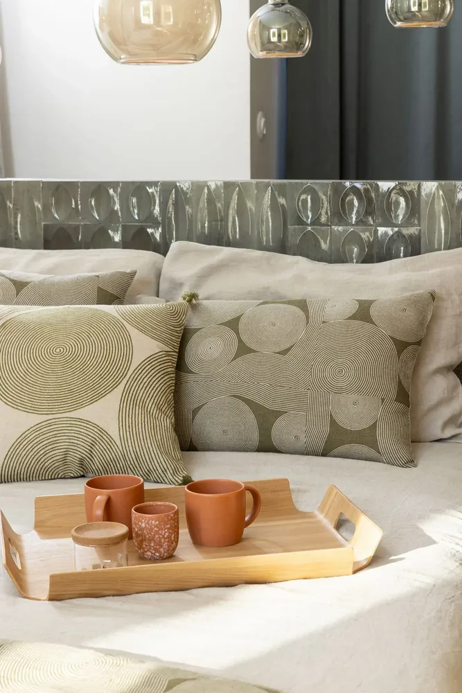 Cushions - Embroidered cushion Tito Naturel 45 X 45 - MAISON VIVARAISE - SDE VIVARAISE WINKLER
