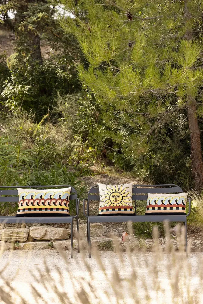 Coussins - Coussin brodé Adria Multico 40 x 65 - MAISON VIVARAISE - SDE VIVARAISE WINKLER