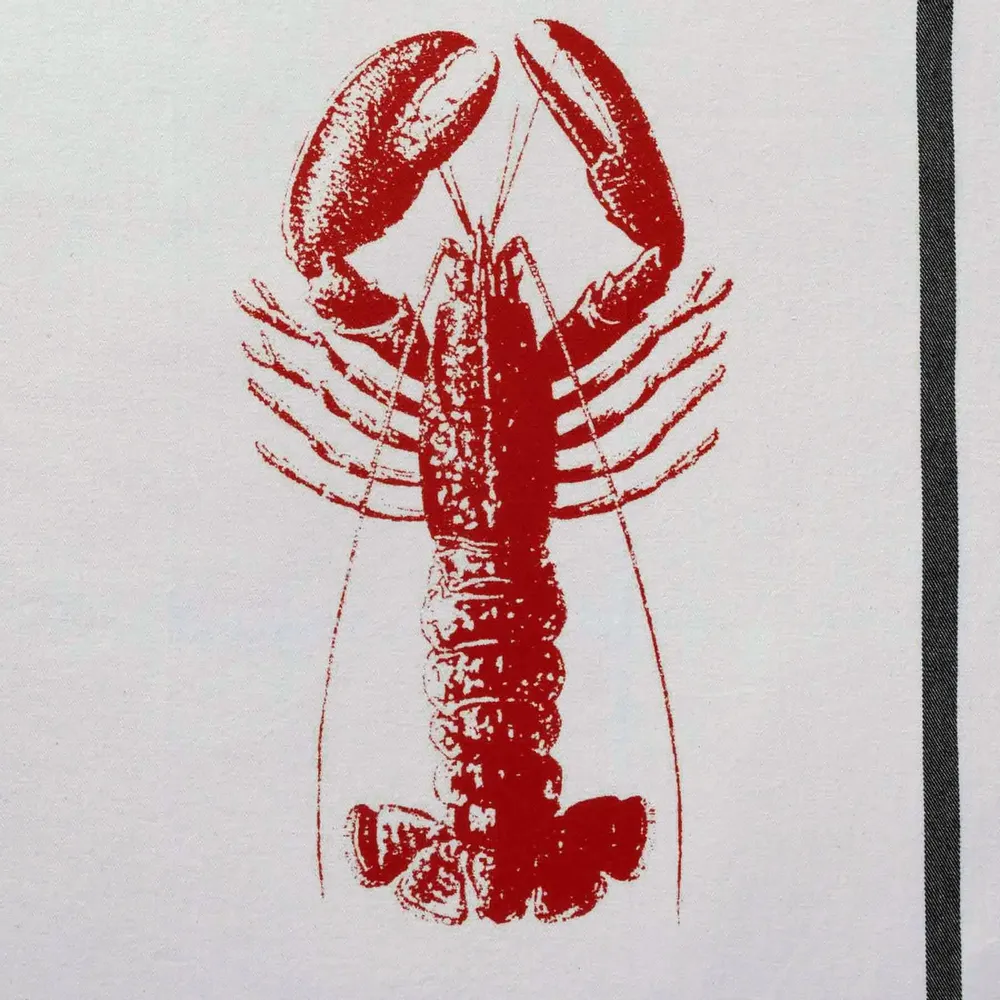 Dish towels - Tea towel Homard Blanc/Rouge 50 X 70 - LA CERISE SUR LE GATEAU