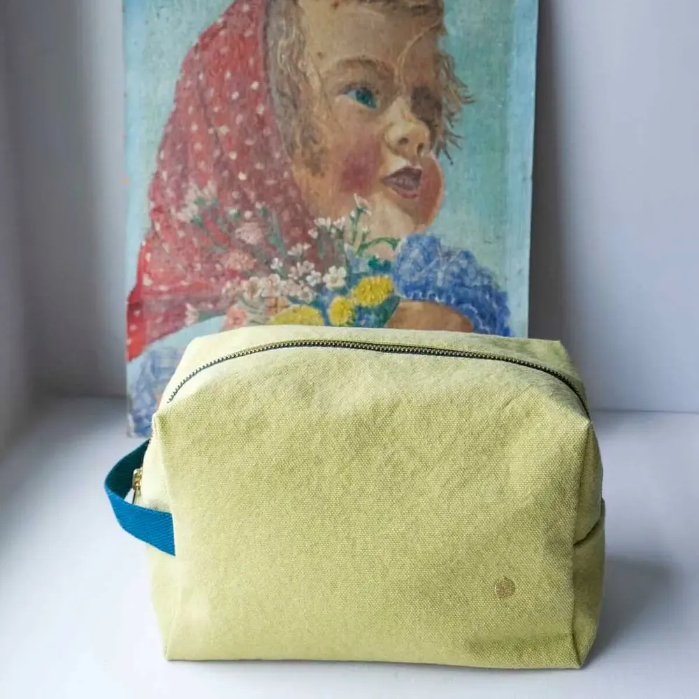 Pochettes - Trousse cube Iona Ananas 14 x 22 x 11 - LA CERISE SUR LE GATEAU