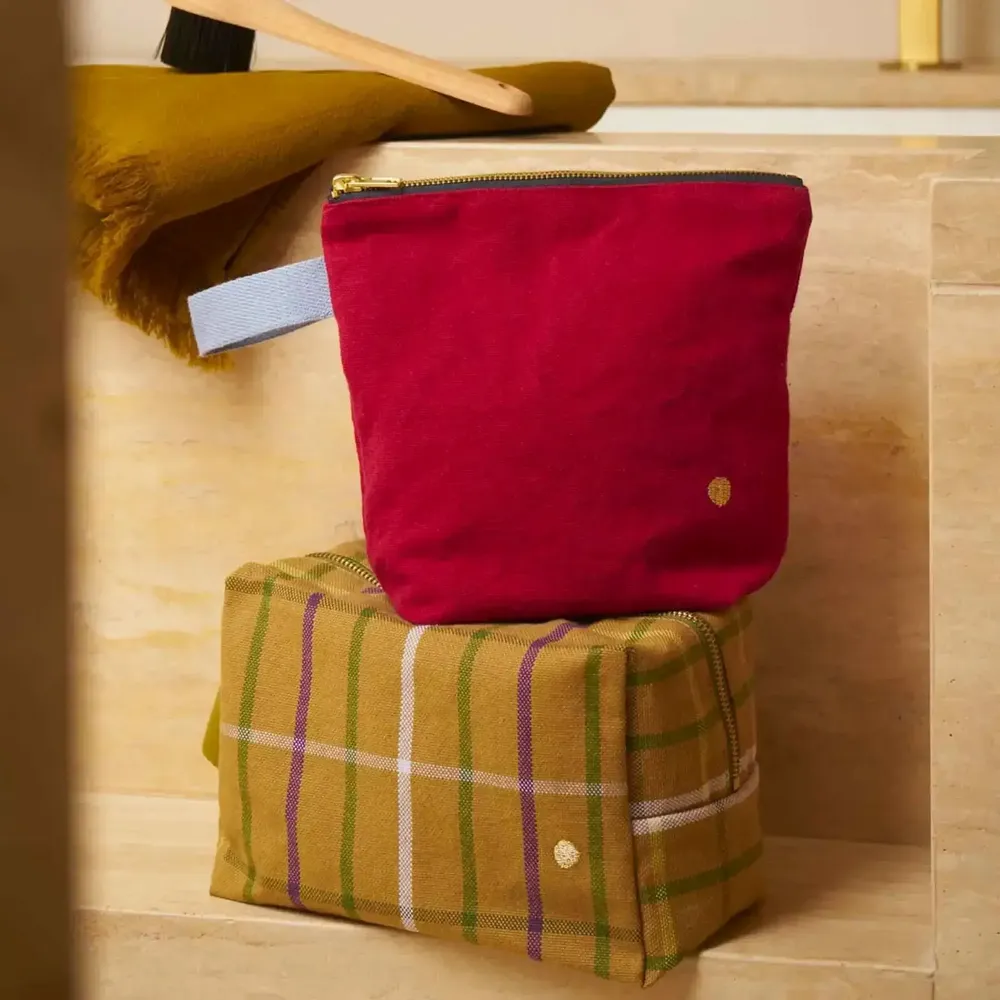 Pochettes - Trousse cube Scotty Marron L 22 x 14 x 10,5 - LA CERISE SUR LE GATEAU