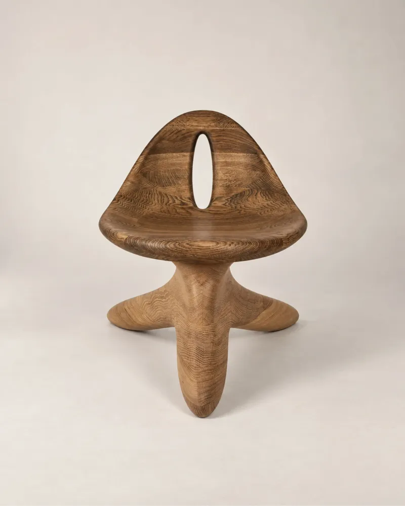 Chaises - Morphe | Fauteuil Sculpté Exclusif | Chêne Européen Massif - NEXART