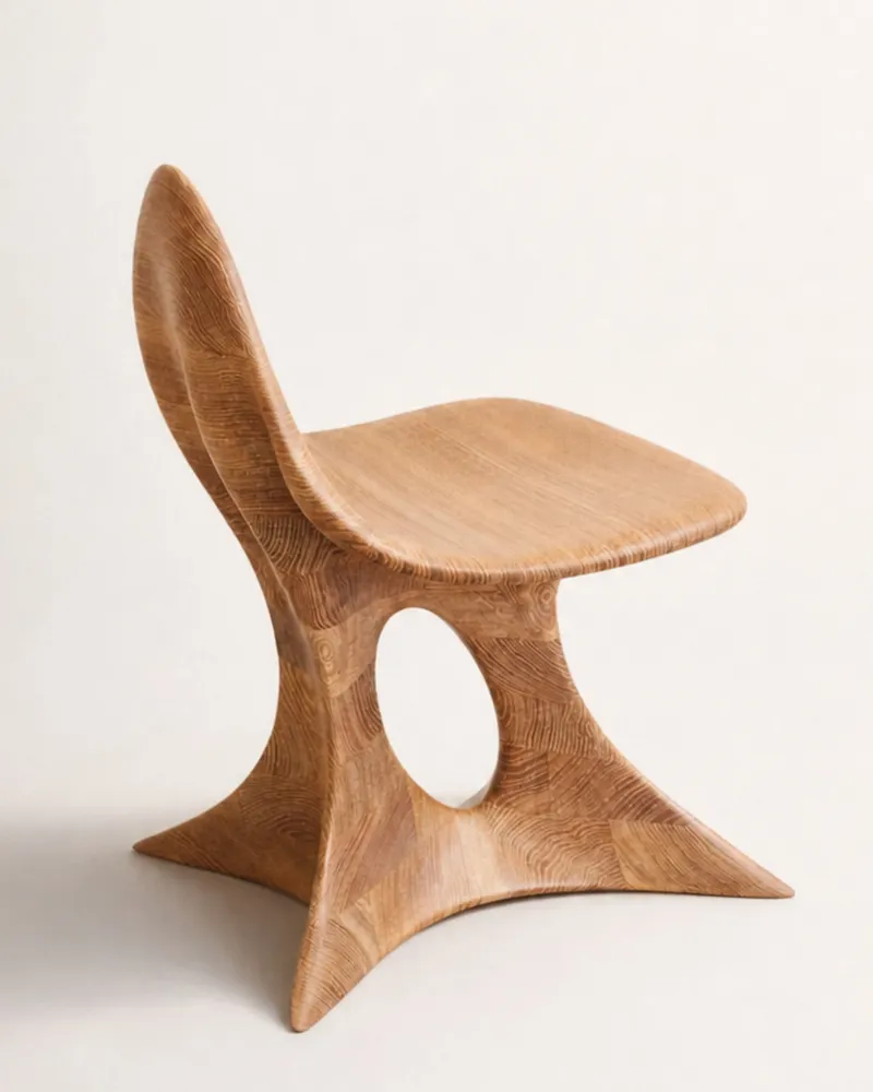 Chaises - Aphrodite Gen. II | Fauteuil Premium Sculpté | Chêne Européen Massif - NEXART