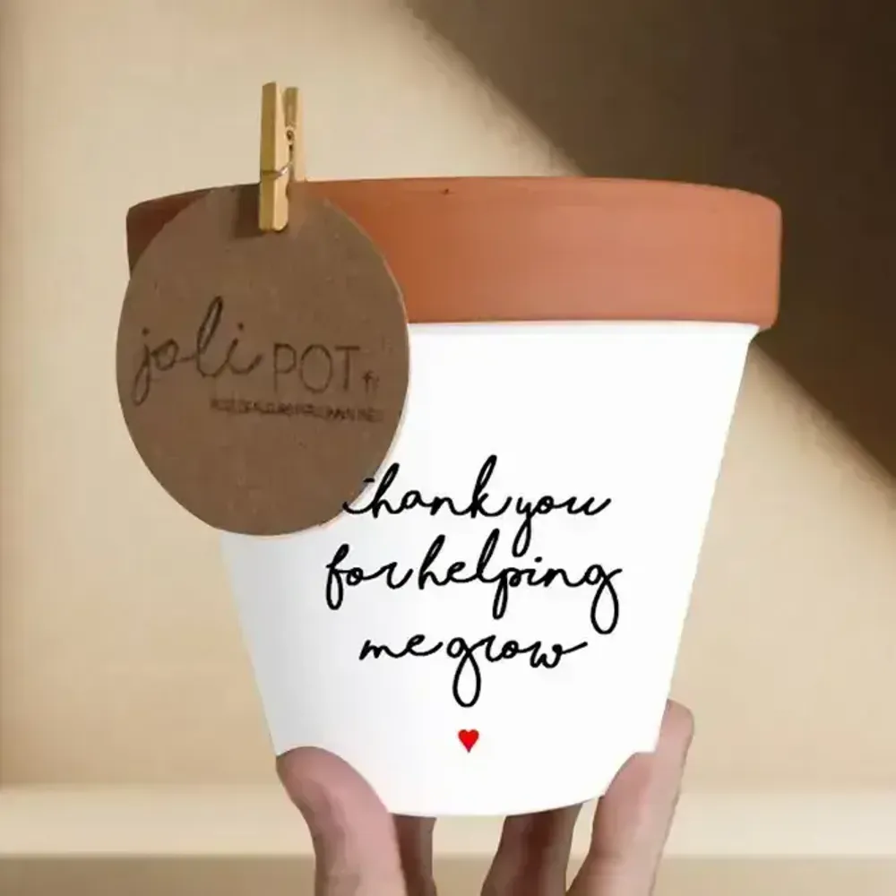 Vases - Pot de fleur, cache-pot, Merci de m'avoir aidé à grandir - JOLI POT
