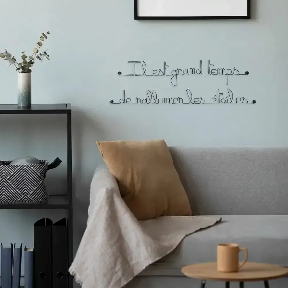 Other wall decoration - Wall Decor - Quote - " It's high time to relight the stars " - BIJOUX DE MUR