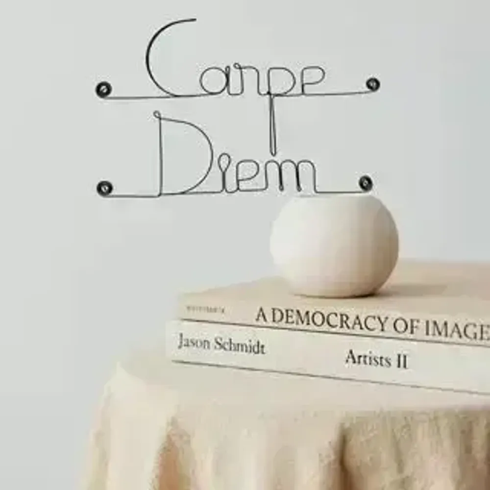 Other wall decoration - Wire wall decoration " Carpe Diem ” - to pin - BIJOUX DE MUR
