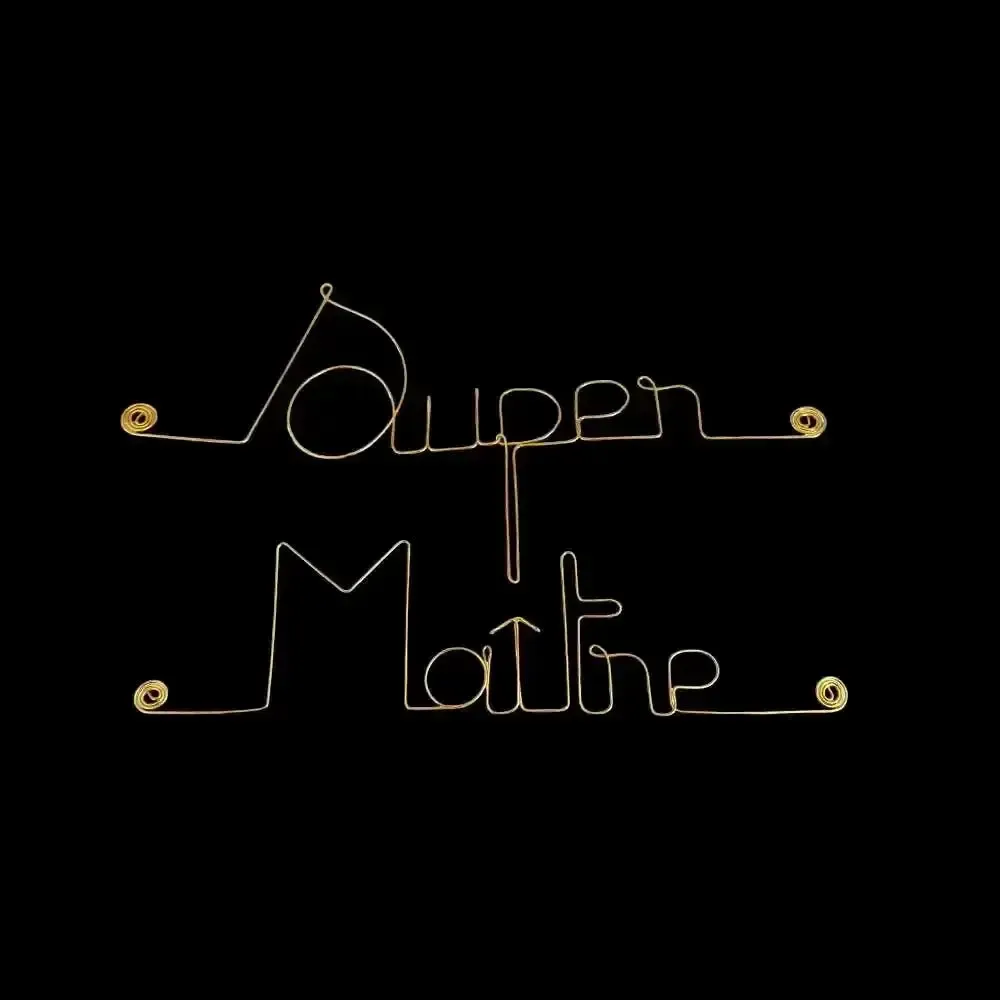 Cadeaux - Cadeau de fin d'année scolaire "Super maître" -Décoration Murale - BIJOUX DE MUR