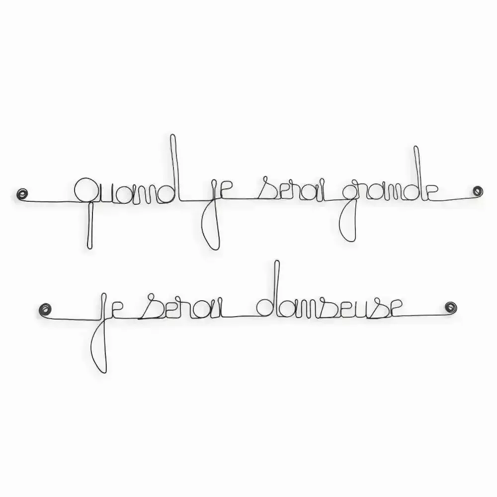 Children's decorative items - Quote "When I grow up, I will be a dancer" - BIJOUX DE MUR