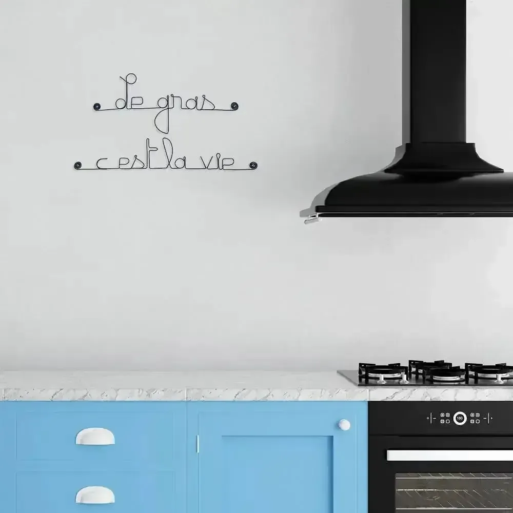 Other wall decoration - Quote Wire Cooking\” Fat is life\ " - BIJOUX DE MUR