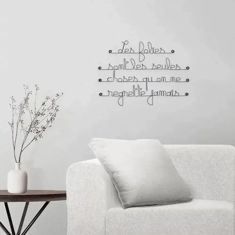 Other wall decoration - Oscar Wilde Metal Quote - Wall Decor - BIJOUX DE MUR
