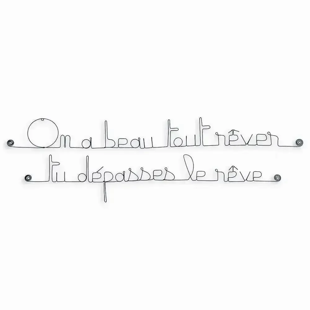 Other wall decoration - Wall Quote "We can dream everything, but you surpass the dream." - BIJOUX DE MUR