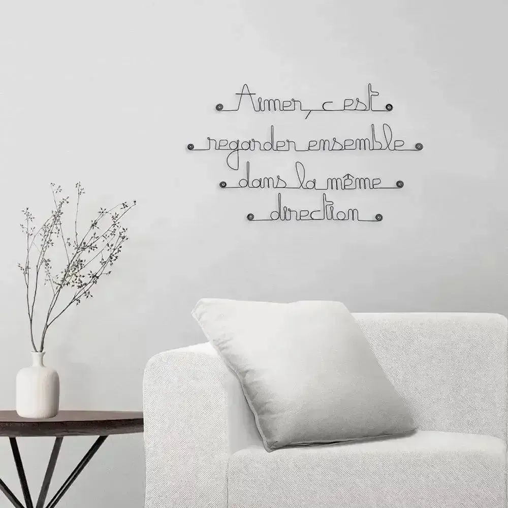 Other wall decoration - Love Wall Quote for Couple - BIJOUX DE MUR