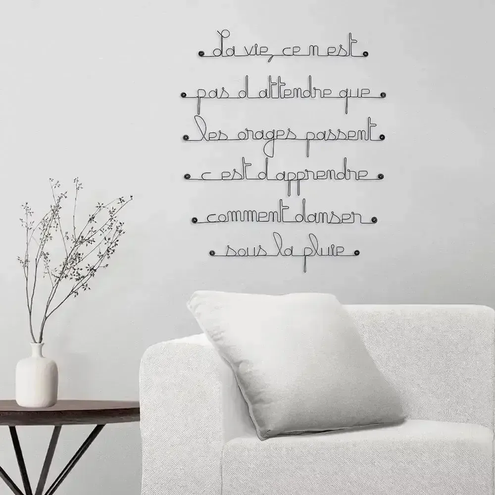 Autres décorations murales - Citation sur la Vie - Déco Murale - BIJOUX DE MUR