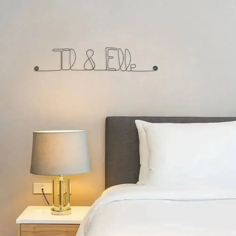 Other wall decoration - He & She wire wall decoration - Valentine's Day - BIJOUX DE MUR
